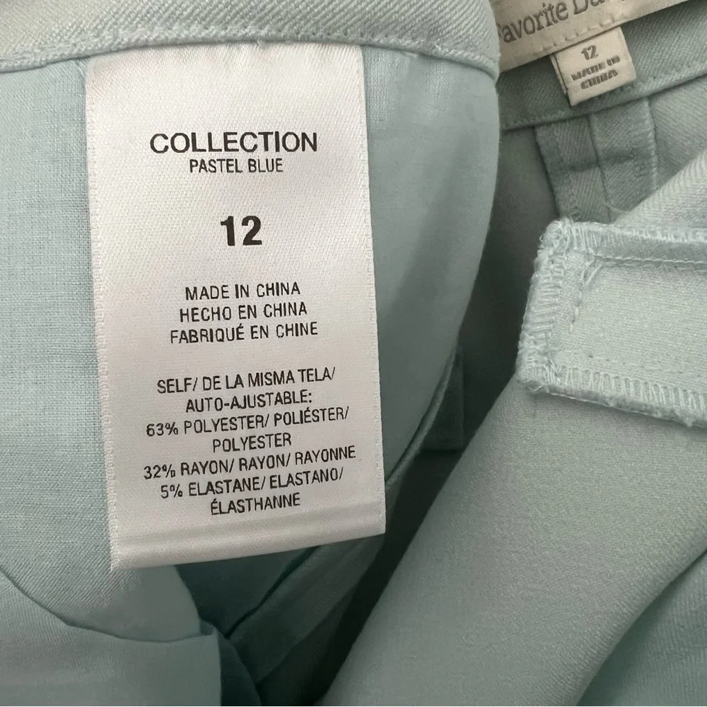 Favorite Daughter The Agnes Shorts In Pastel Blue Size 12 New - Picture 6 of 10